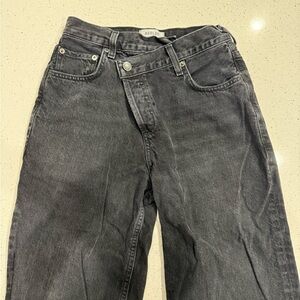 Agolde Women’s Black Wash Denim Jeans